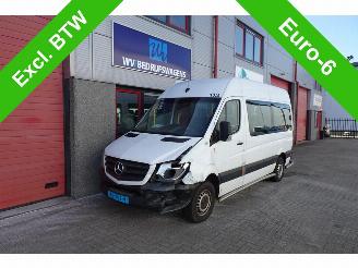 skadebil auto Mercedes Sprinter 314 2.2 CDI 366 9 pers rolstoel lift automaat airco 2016/11