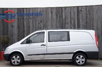 skadebil auto Mercedes Vito 109 CDi Lang Dubbele Cabine Cruise Leder Trekhaak 65KW 2004/6