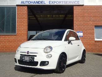Voiture accidenté Fiat 500 Cabrio, Airco, Half leer, Euro6 2014/6
