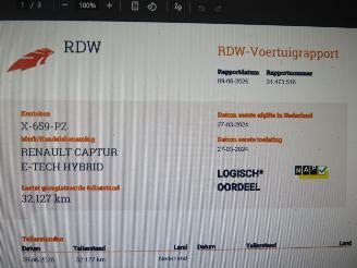 Renault Captur 16 E-TECH HYBRID/ ELEKTRIC BENZINE  2024   Automaat 32.000km Nap Camera Navigatie picture 4