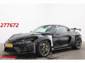 krockskadad bil auto Porsche Cayman 718 GT4 RS PCCB PDLS+ Navi Clima PDC 6.095 km! 2022/8