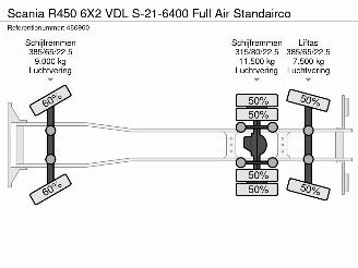 Scania R R450 6X2 VDL S-21-6400 Full Air Standairco picture 39