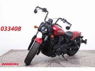 damaged motor cycles Indian Scout Bobber Limited ABS LED Cruise 140 km!! 2025/12