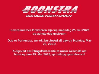 uszkodzony samochody osobowe   Tweede Pinksterdag gesloten 