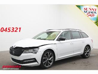 skadebil auto Skoda Superb Combi 2.0 TDI 200 PK DSG SportLine LED ACC Virtual Camera LRHZ AHK 2024/5