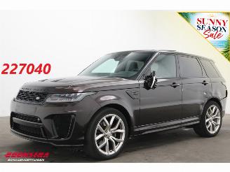damaged passenger cars Land Rover Range Rover sport SVR 5.0 V8 Pano LED Memory Meridian Camera 2022/10
