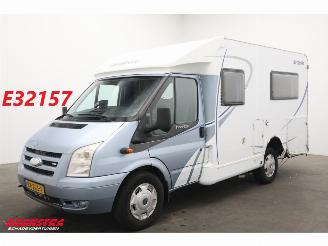 krockskadad bil camper Dethleffs  Globevan 02 2.2 TDCI Luifel Fietsendrager Cruise 134.848 km! 2009/1