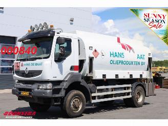 dañado camiones Renault Kerax 380.19 4X4 Manual 2x6400L Kraftstoff Blatt/Blatt Euro 5 2010/10