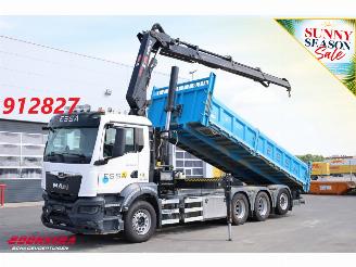 skadebil vrachtwagen MAN TGS 35.510 8X4 Kipper Hiab X-Hipro 232 E-3 119.097 km! 2023/3