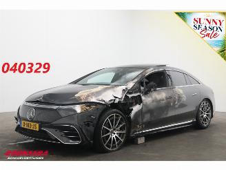 skadebil auto Mercedes EQS 450+ AMG Line 108 kWh Pano LED ACC Burmester Memory Camera AHK 2023/11