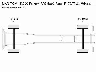 MAN TGM 15.290 Falkom FAS 5000 Fassi F170AT 2X Winde Aufbau/Kran 2020!! picture 35