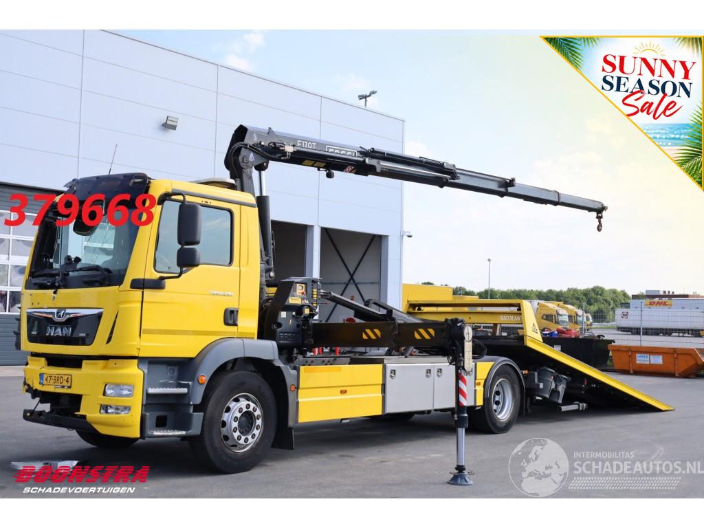 MAN TGM 15.290 Falkom FAS 5000 Fassi F170AT 2X Winde Aufbau/Kran 2020!!
