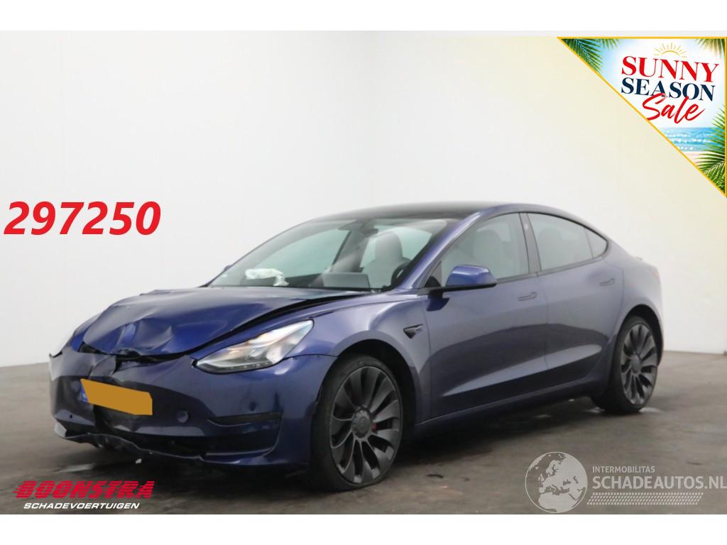 Tesla Model 3 Performance AWD 75 kWh Pano Navi Cruise Clima Memory Leder SHZ LrHZ Camera PDC