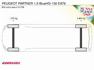 Peugeot Partner 1.5 BlueHDi AUT 130 2X Schuifdeur Navi Cruise Apple/Android Airco PDC picture 23