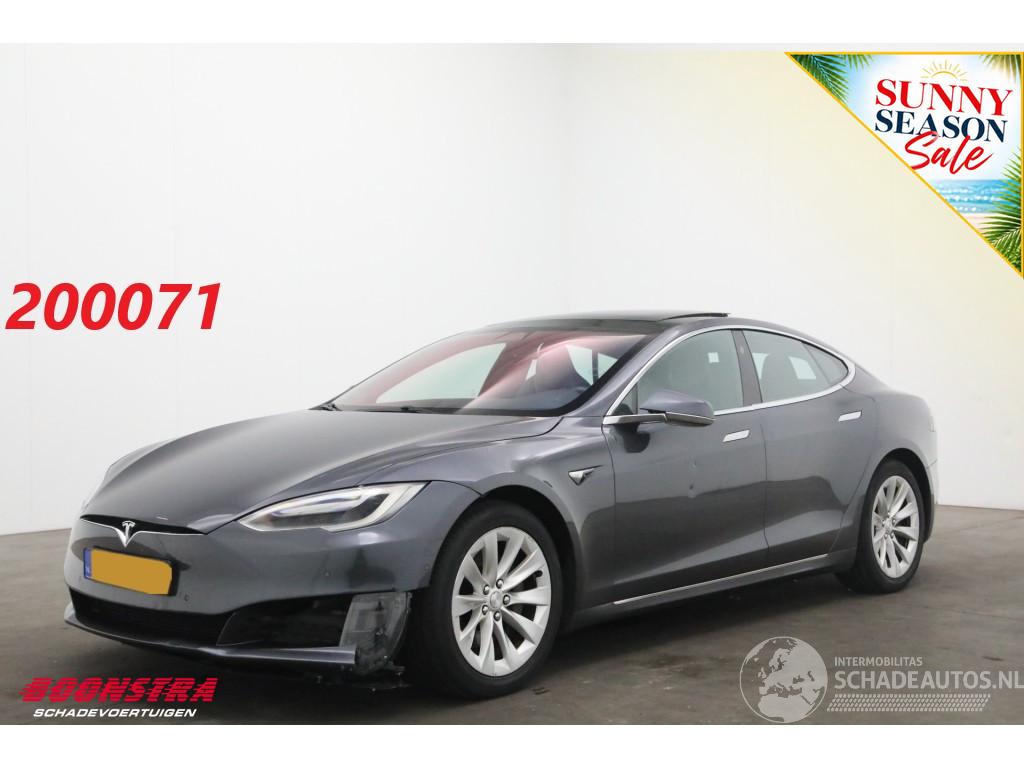 Tesla Model S 75 Base Pano Schuif/kantel Cruise Navi Memory Leder SHZ Camera PDC