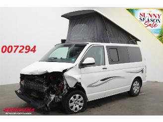 krockskadad bil camper Volkswagen  Transporter 2.0 TDI Airco Hefdak Luifel Keuken Koelkast Leder Cruise 2013/7