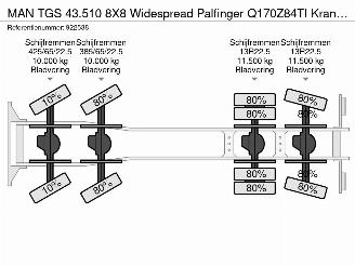 MAN TGS 43.510 8X8 Widespread Palfinger Q170Z84TI Kran 62.358 km!! picture 68