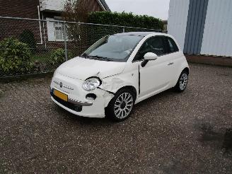 Damaged car Fiat 500 Twin Air Navi Airco Panodak 2011/10