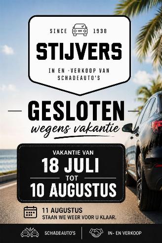 Voiture accidenté AC  Gesloten van 18-07 tot 10-08 2026/1