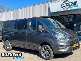 krockskadad bil bedrijf Ford Transit Custom 320 2.0 TDCI 170PK L2 Limited DoKa 6-Persoons Automaat 2xSchuifdeur 2018/5