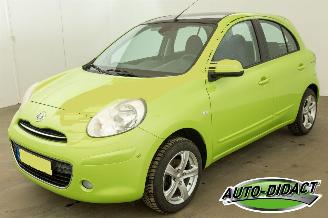 krockskadad bil auto Nissan Micra 1.2 Tekna 58.417 km NAP Pano Clima Navi 2011/3
