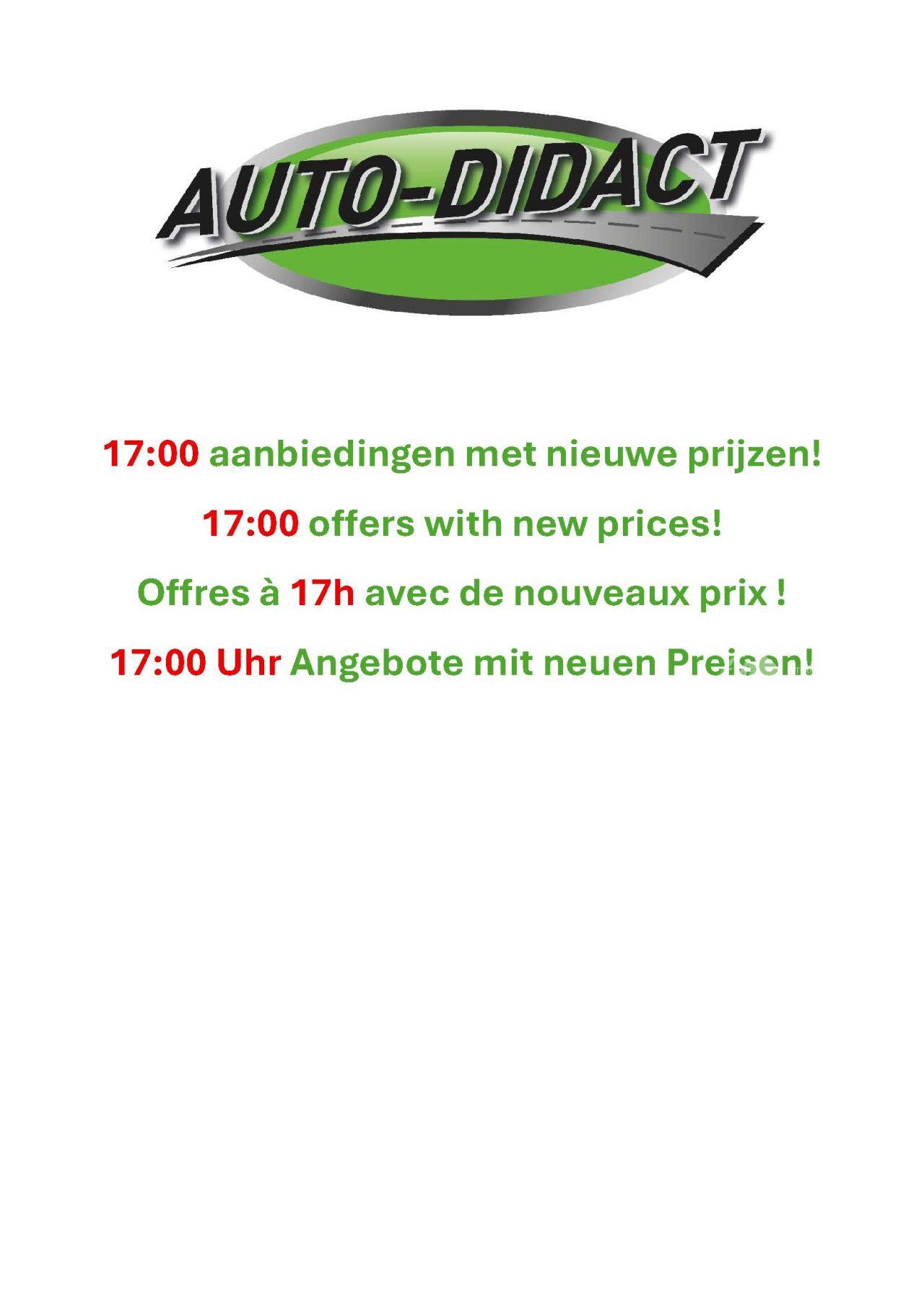 Audi  17:00 aanbiedingen met nieuwe prijzen!