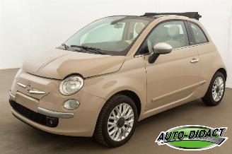 krockskadad bil auto Fiat 500C 1.2 Lounge Cabrio Airco 2015/2