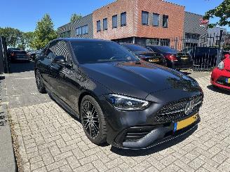 krockskadad bil auto Mercedes C-klasse C220d AMG/RADAR/LEDER/360CAM/BOMVOL SCHADEVRIJ! DAMAGED FREE! 2022/6