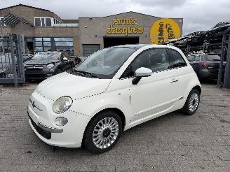 Vaurioauto  passenger cars Fiat 500 FIRE - BRAND -FEU 2011/2