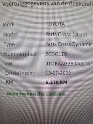 Toyota Yaris Cross 125 PK DYNAMIQ AIRCO CAMERA B.J 07-2022 6300 KM !!!! picture 23