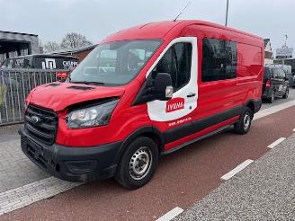 krockskadad bil bedrijf Ford Transit 350 2.0 TDCI 95KW L3H2 DC 6P AIRCO KLIMA EURO6 2022/6