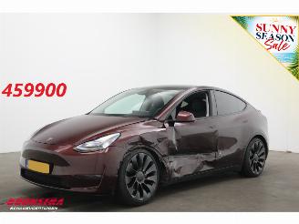 uszkodzony samochody osobowe Tesla Model Y Performance AWD 75 kWh Pano ACC Memory Leder SHZ LrHZ Camera PDC 2024/6
