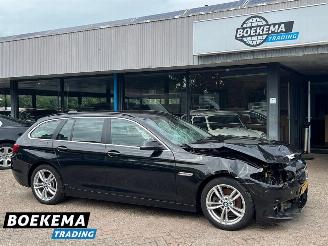 uszkodzony samochody osobowe BMW 5-serie 518d High Executive Xenon HUD Keyless Climate Cruise PDC Trekh. 2017/2