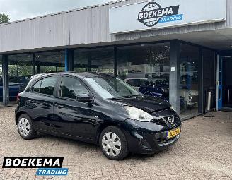 krockskadad bil auto Nissan Micra 1.2 Acenta Airco Cruise Elektrische ramen 2017/3